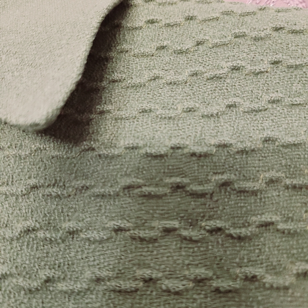 True Vintage 1940s Green Wool Gabardine Jacket S - Picture 4 of 8